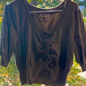 XL Y2K Olive Green Sweater With Plastic Buttons